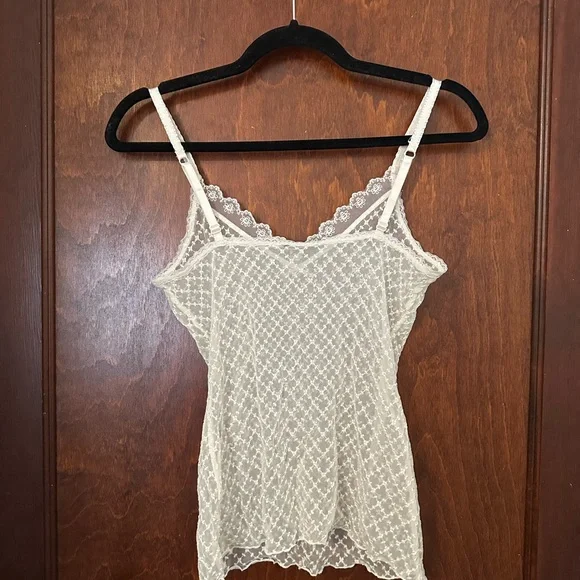 Y2K The Limited Sheer Dainty Flower Cami Tank - Picture 3 of 3